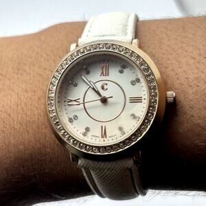 Charming Charlie Gold & White Men's Watch